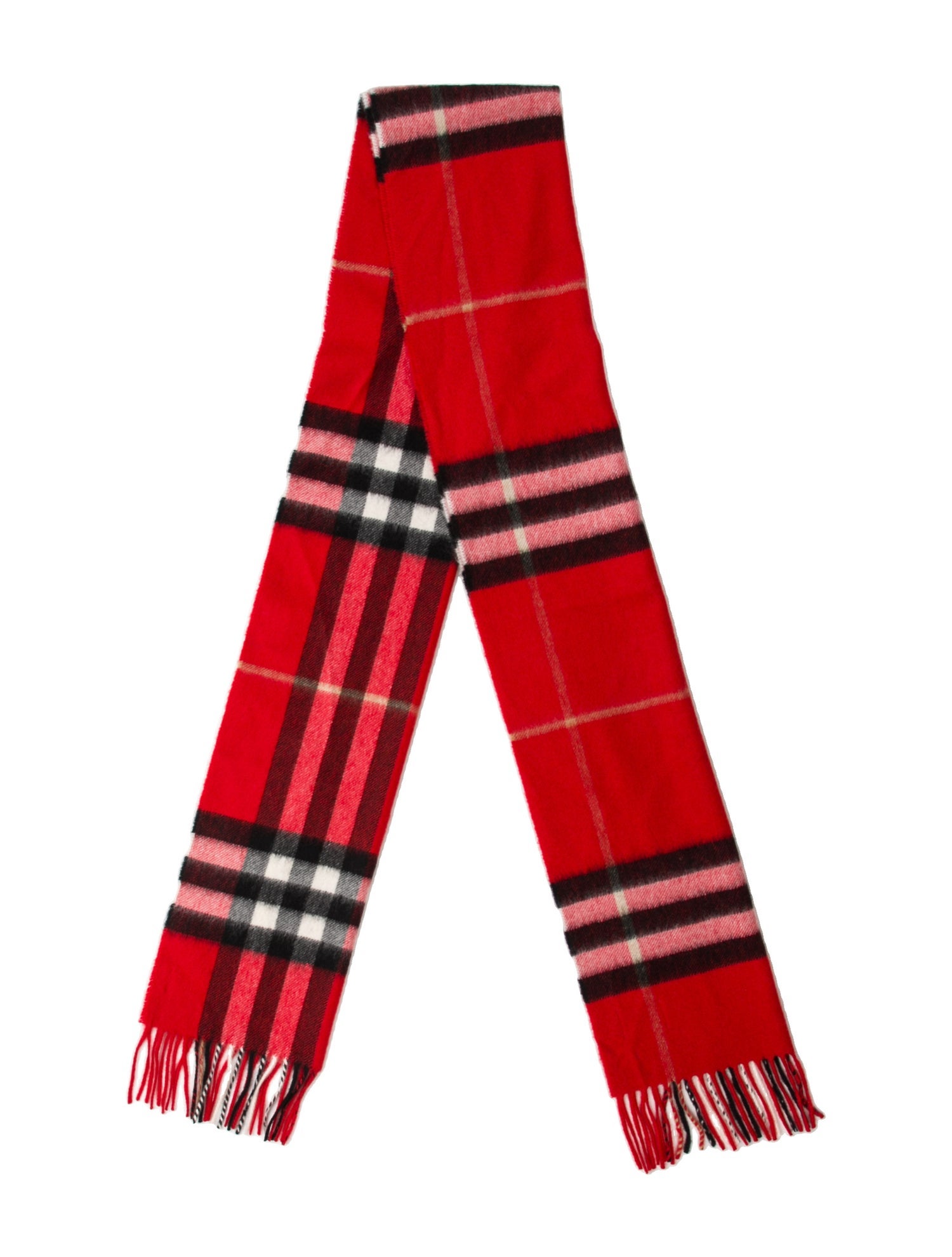 Burberry Cashmere House Check Pattern Scarf